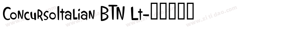 ConcursoItalian BTN Lt字体转换
